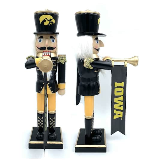 14" College Bugler Nutcracker By Santasworkshop in Iowa | 14.25" x 4" x 6.5" | Michaels®